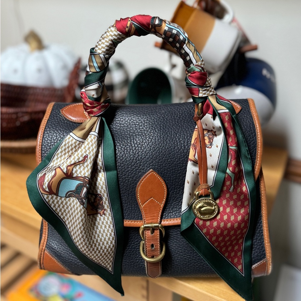 DOONEY & BOURKE Top Handle Navy Satchel AWL